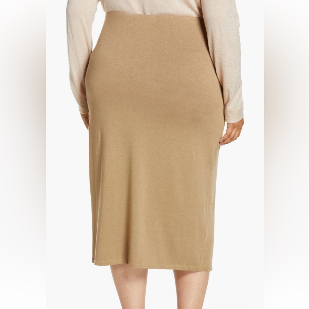 VINCE Elegant Tan Midi Skirt - Picture 3 of 11